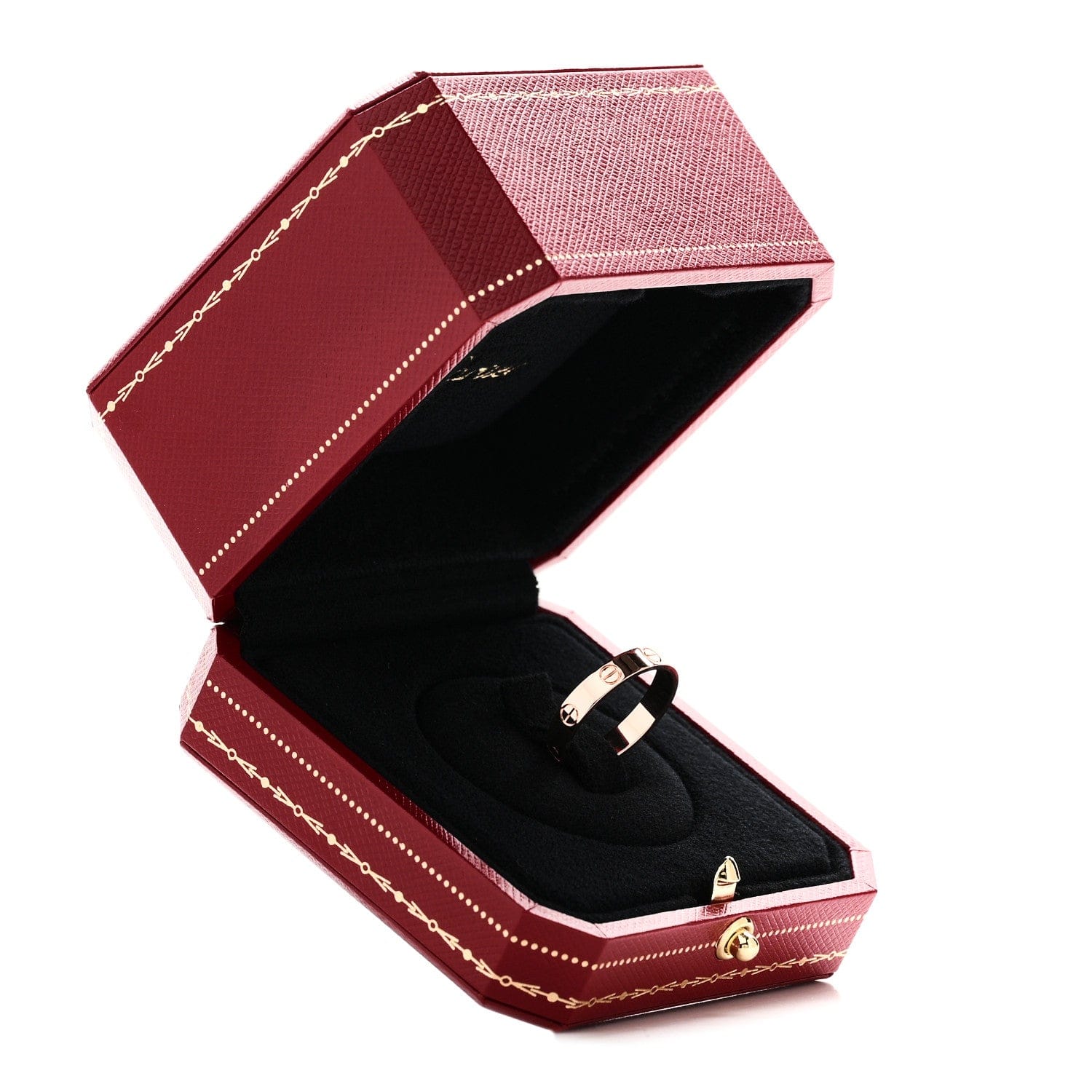 Cartier 18K Pink Gold 3.5 mm LOVE Wedding Band Ring 55 7.25