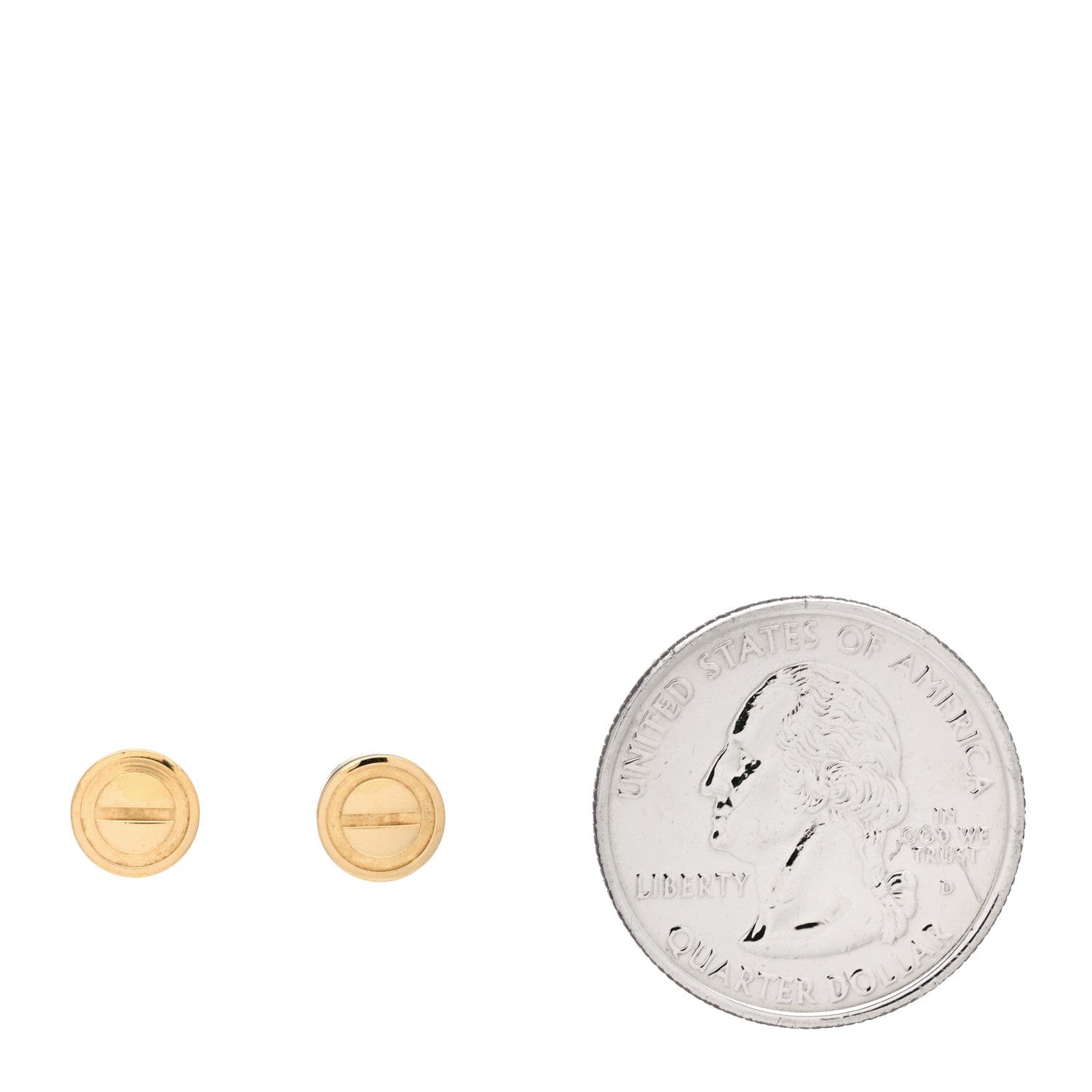 Cartier 18K Yellow Gold LOVE Earrings