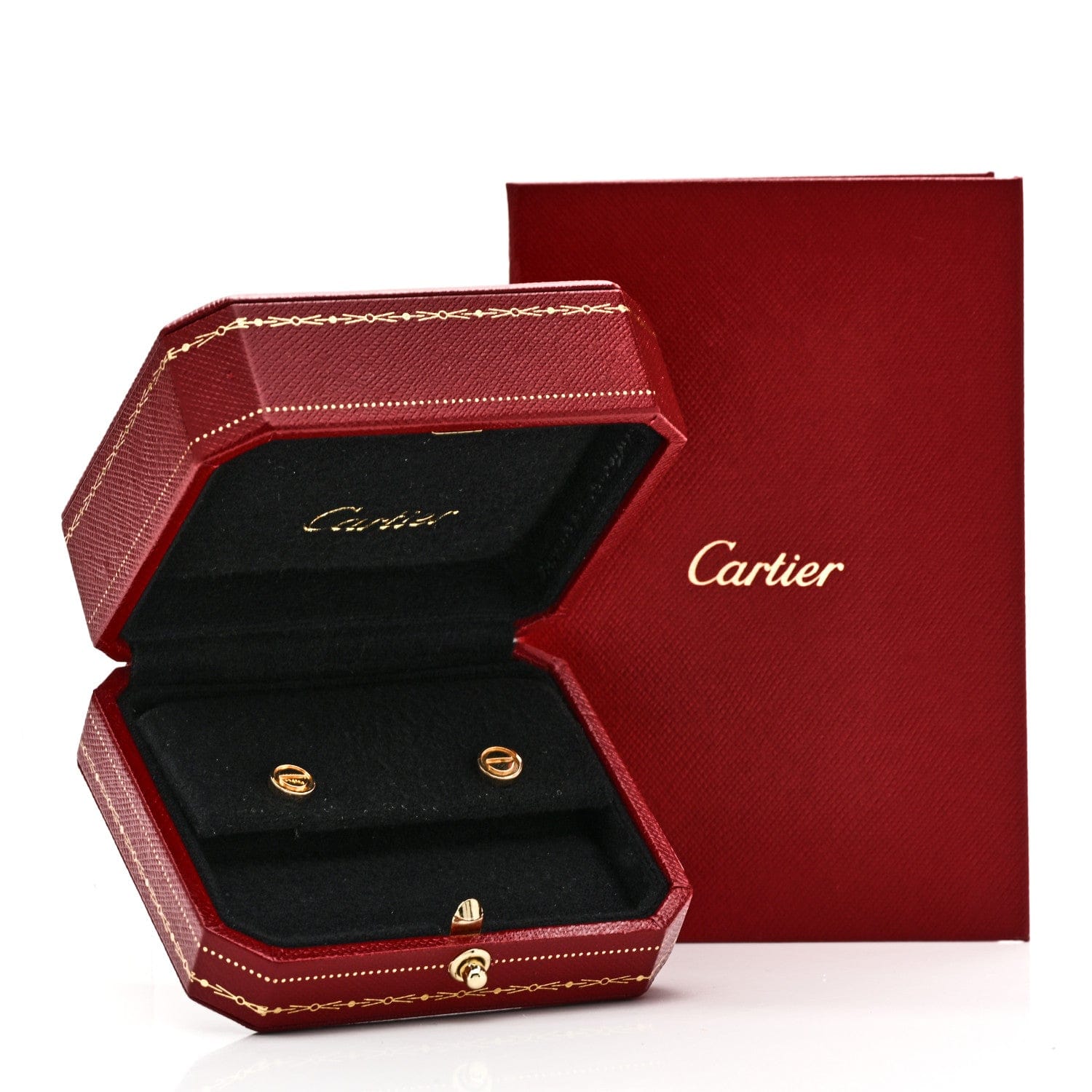 Cartier 18K Yellow Gold LOVE Earrings