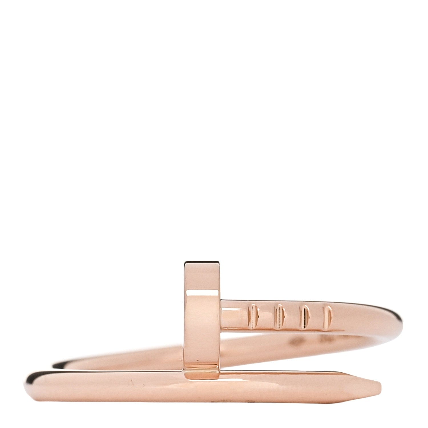 Cartier 18K Pink Gold Small Juste Un Clou Ring 53 6.25