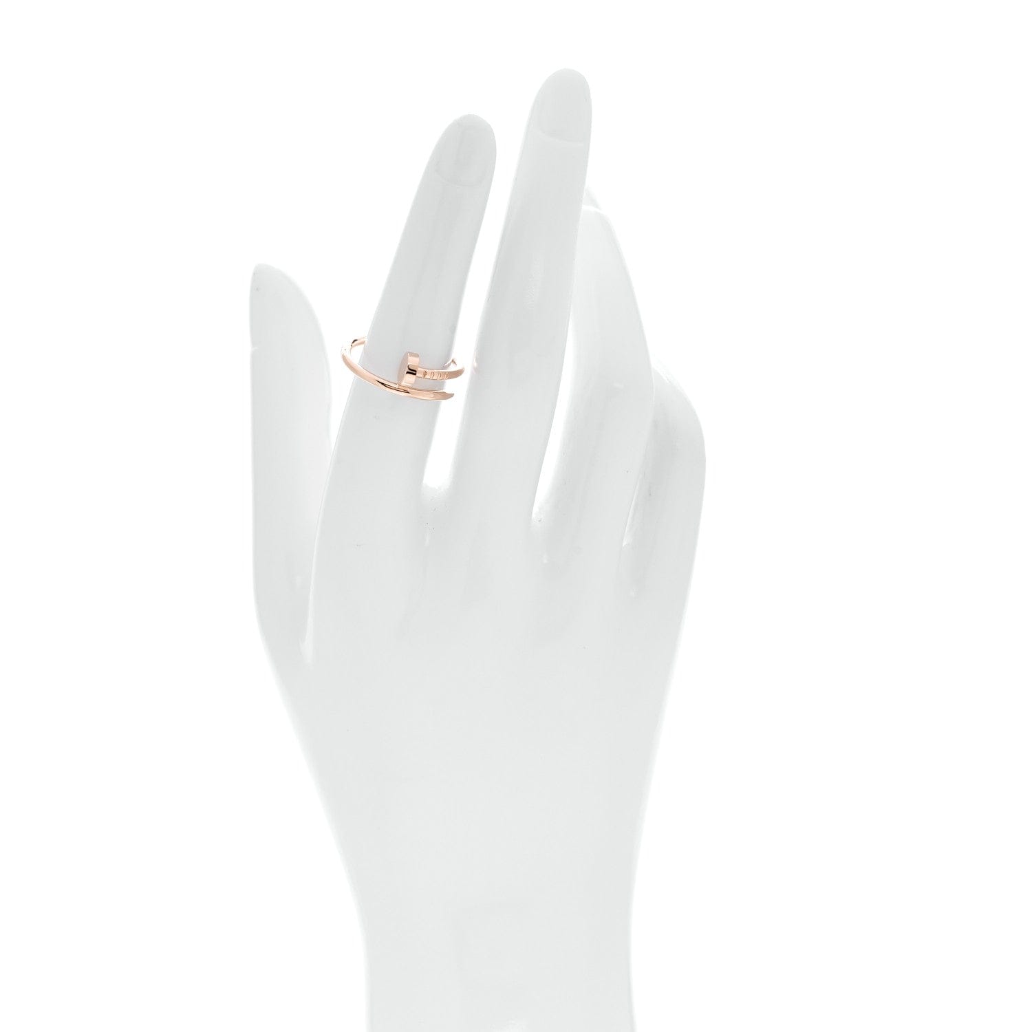 Cartier 18K Pink Gold Small Juste Un Clou Ring 53 6.25