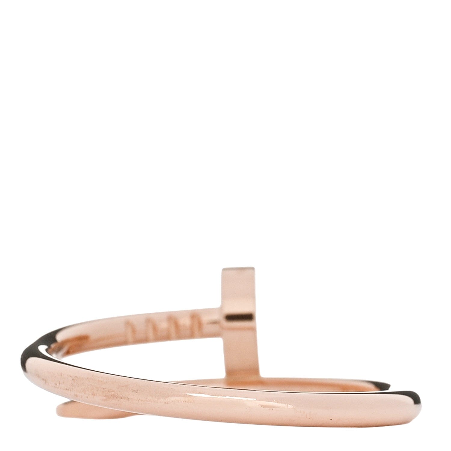 Cartier 18K Pink Gold Small Juste Un Clou Ring 53 6.25