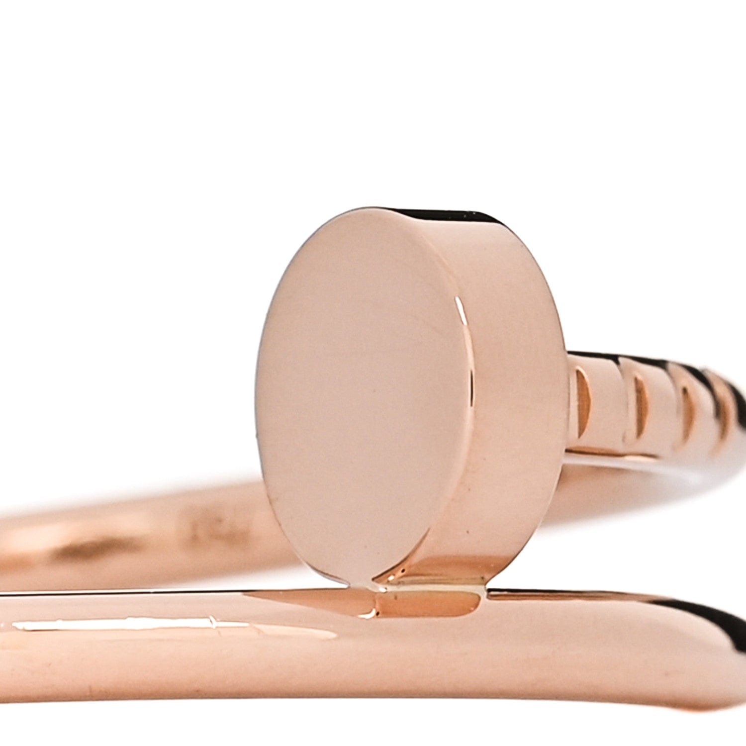 Cartier 18K Pink Gold Small Juste Un Clou Ring 53 6.25
