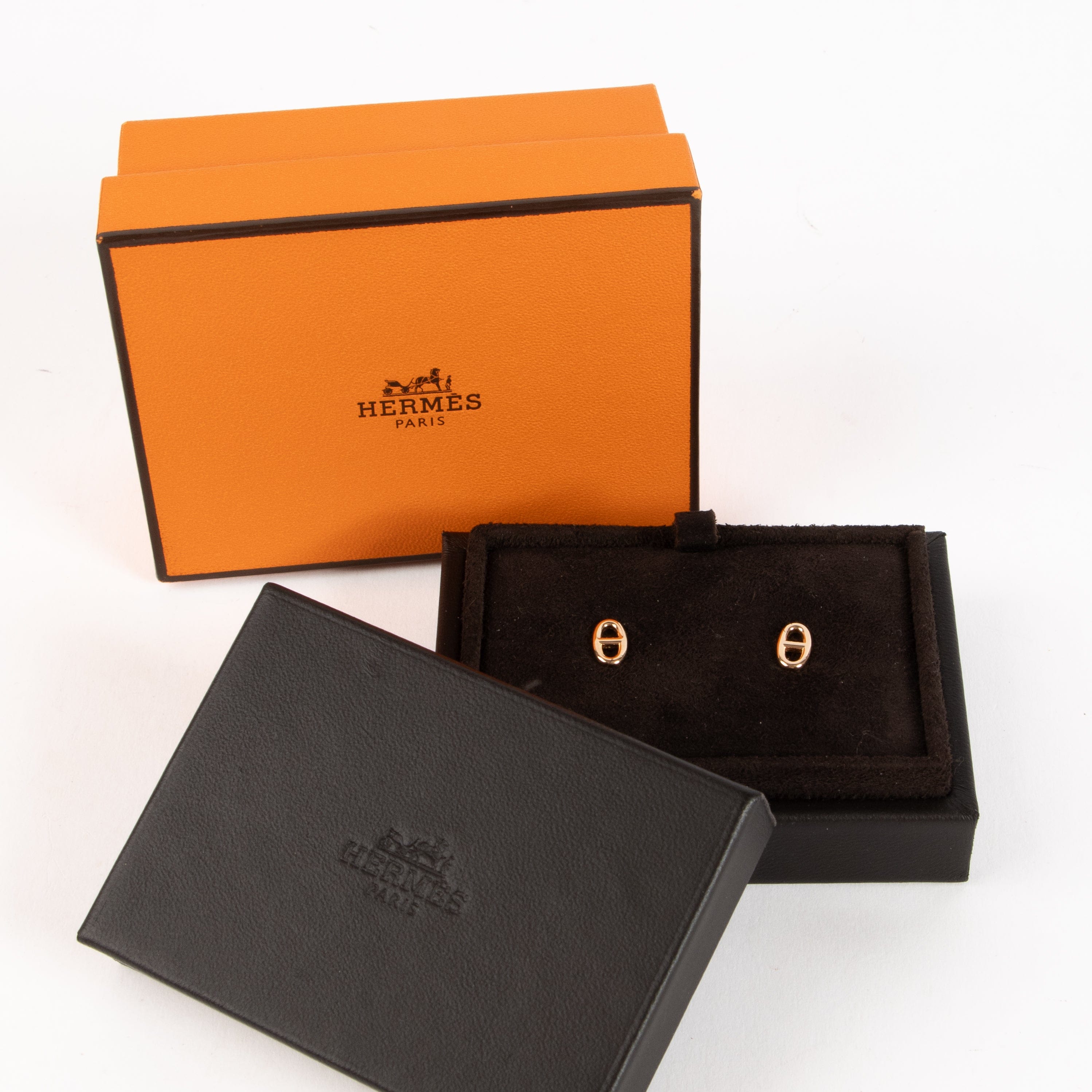 Hermès Yellow Gold Farandole Très Petit Modèle Earrings
