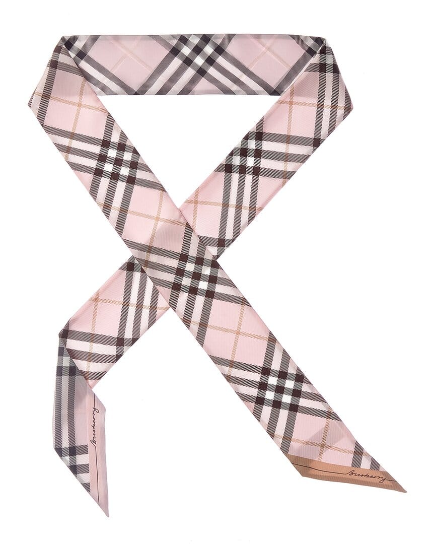 Burberry Check Silk Neck Bow