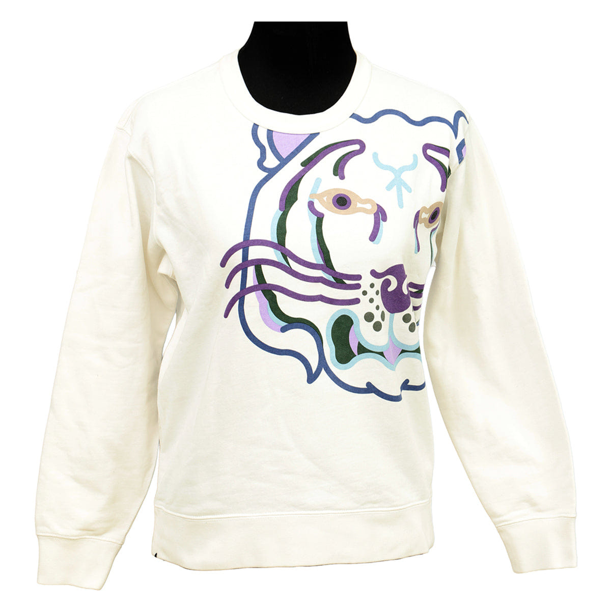KENZO SIZE:M K - TIGER WHITE SWEATSHIRT