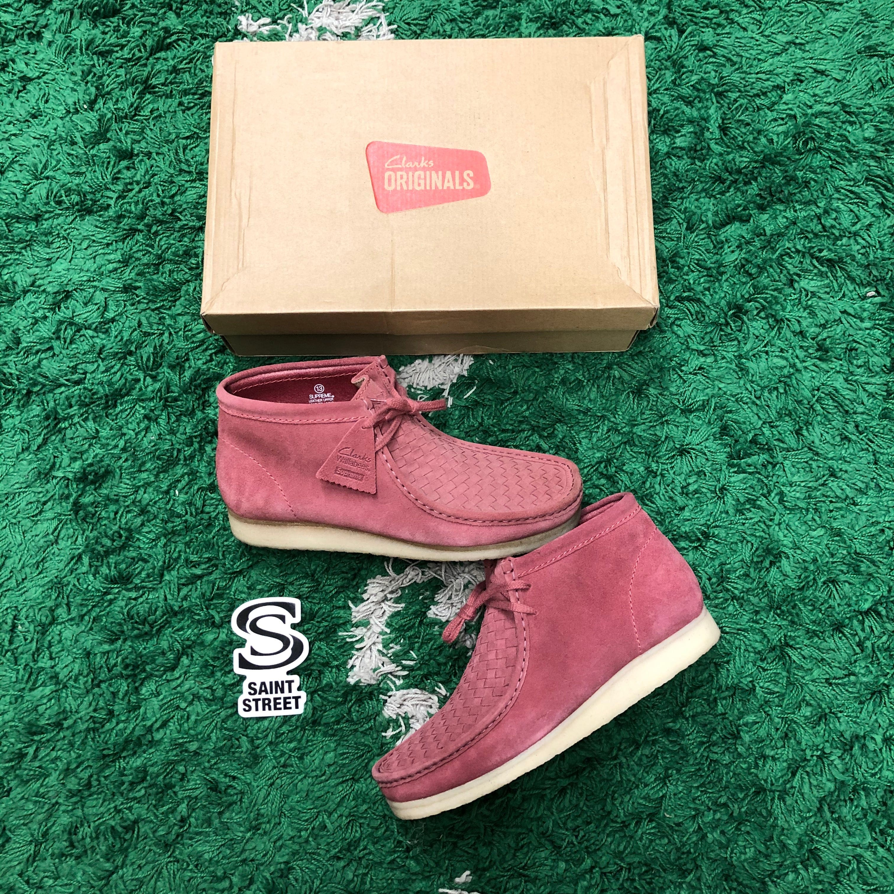 Supreme x Clarks Wallabee Rose