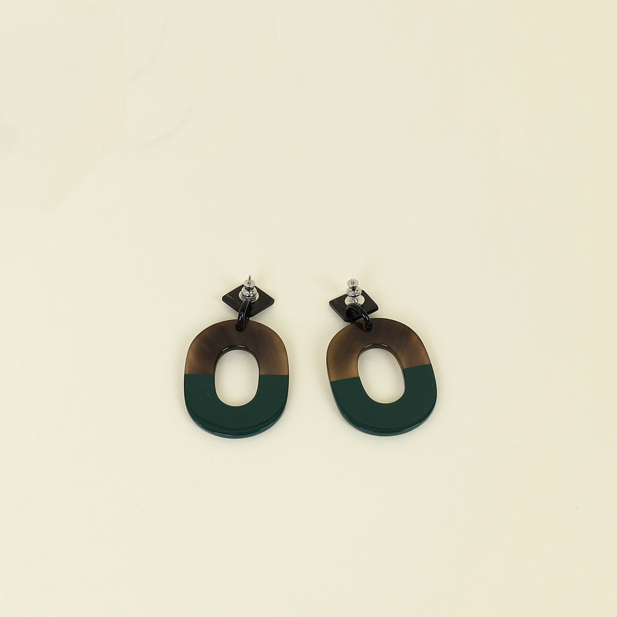 Hermes Wood Isthme Pop Earrings