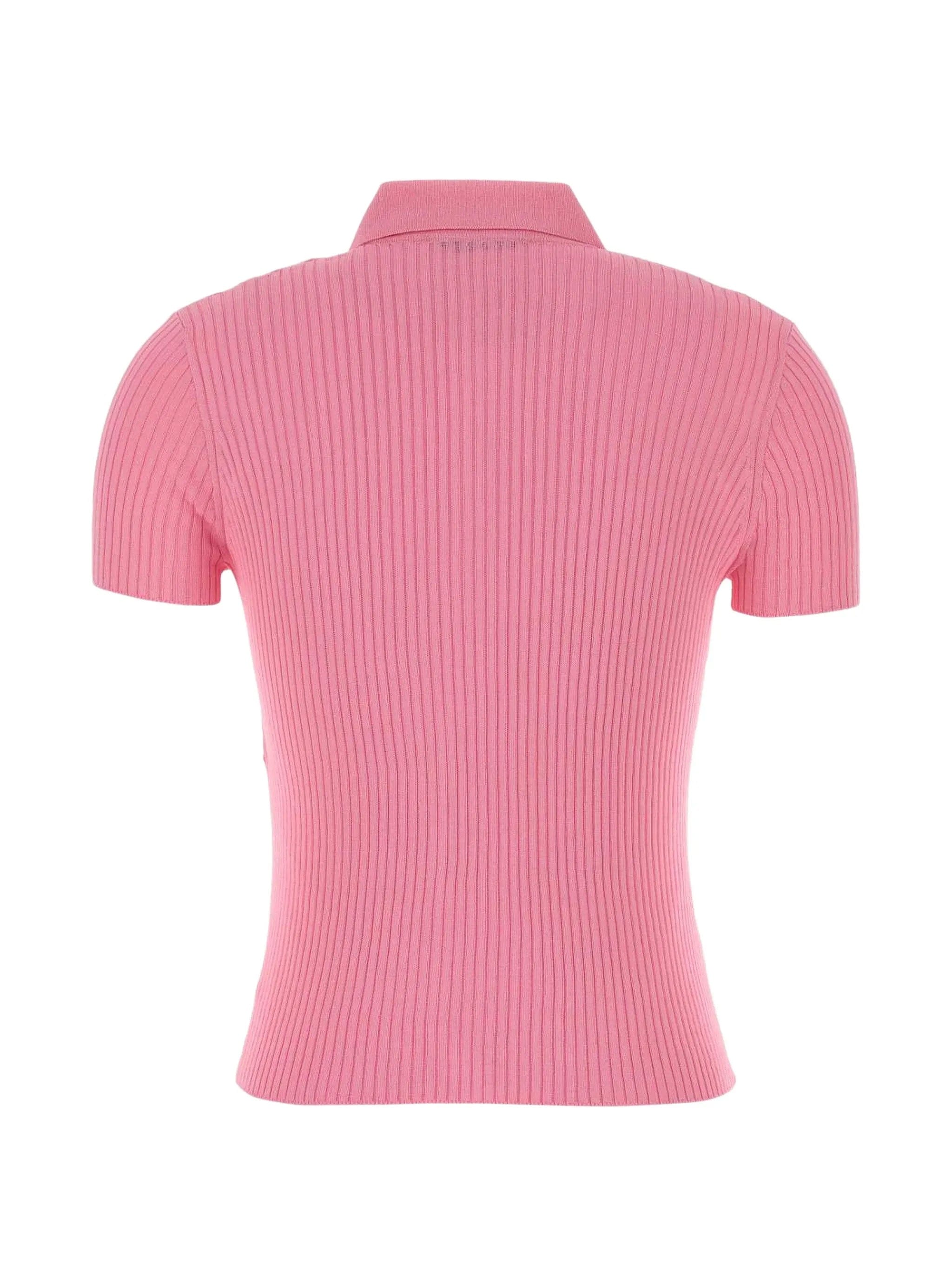 Balenciaga buttoned ribbed shirt