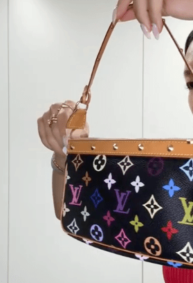 Louis Vuitton Multicolor Pochette Accessoires Black M92648 B0813TZBH3