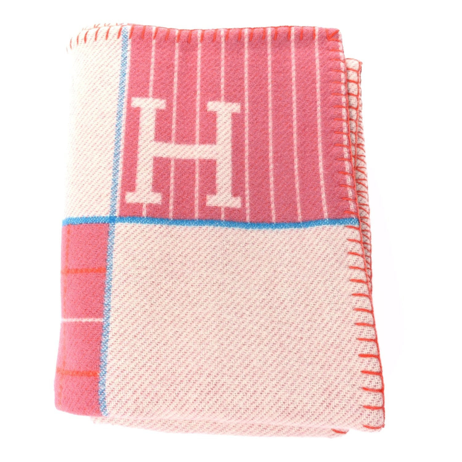 Hermes Wool Cashmere Avalon Passe - Passe Blanket Figue Figue