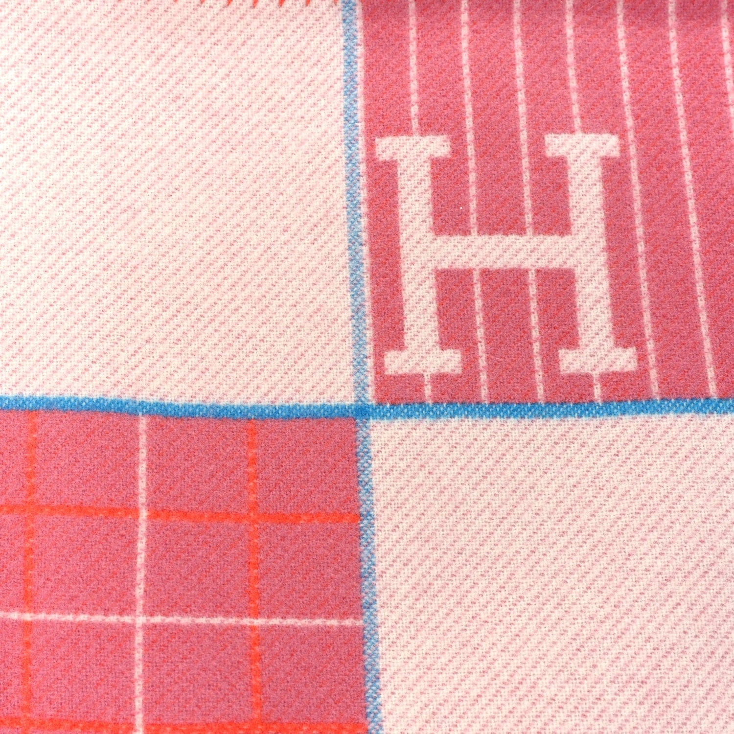Hermes Wool Cashmere Avalon Passe - Passe Blanket Figue Figue