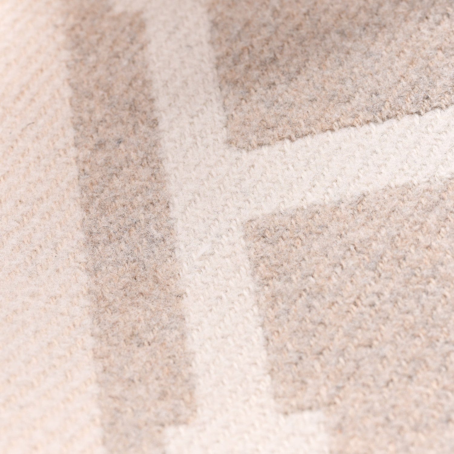 Hermes Wool Cashmere Avalon III Blanket Coco Camomille