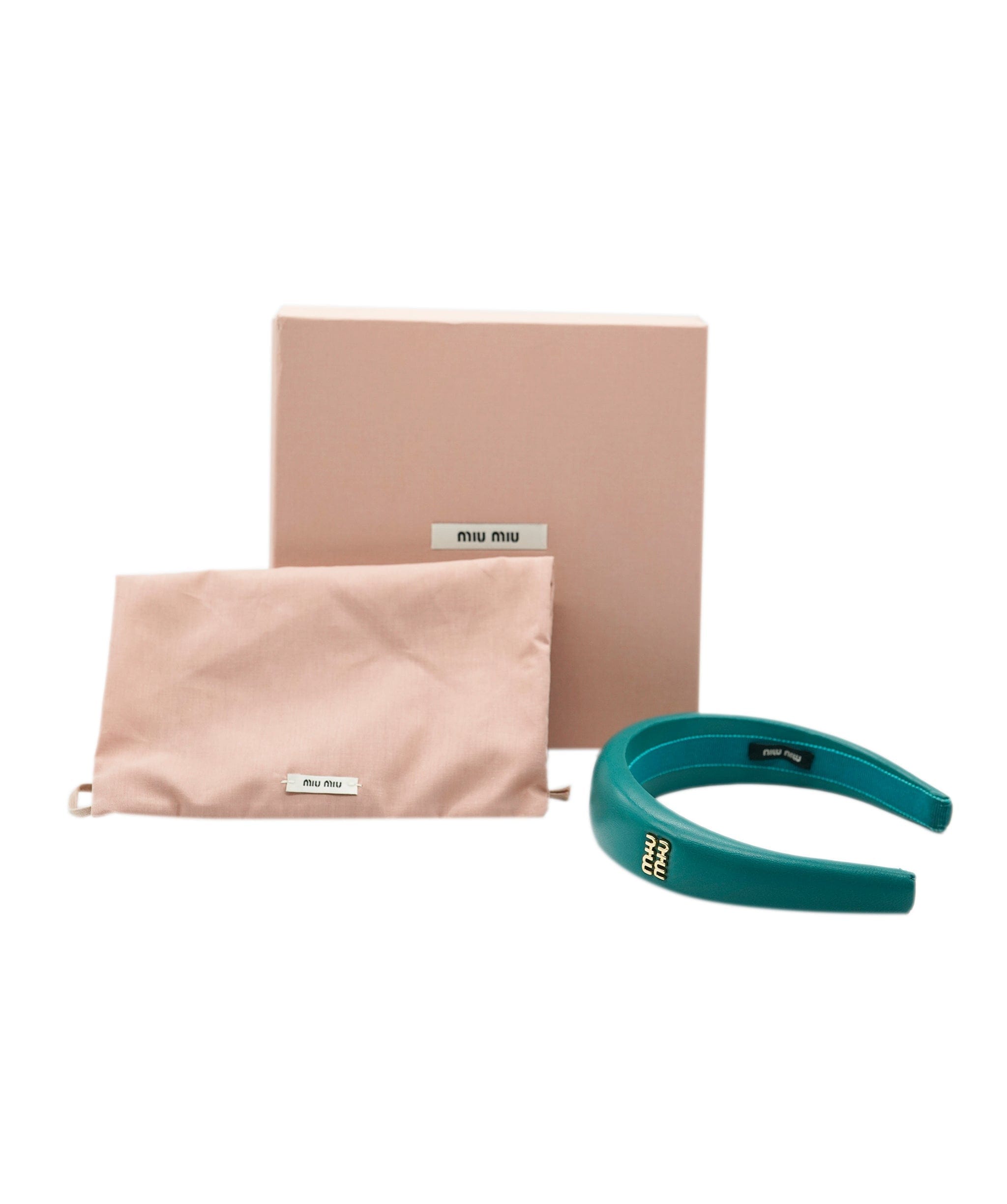 Miu Miu Blue Logo Headband ALL0973