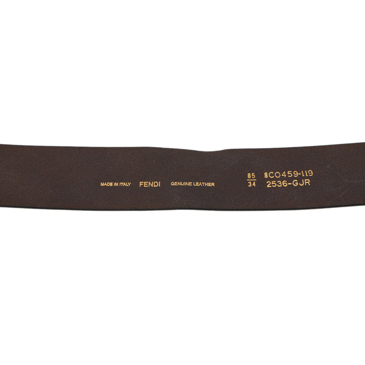 Fendi FF logo buckle Leather Belt Size: 34/85