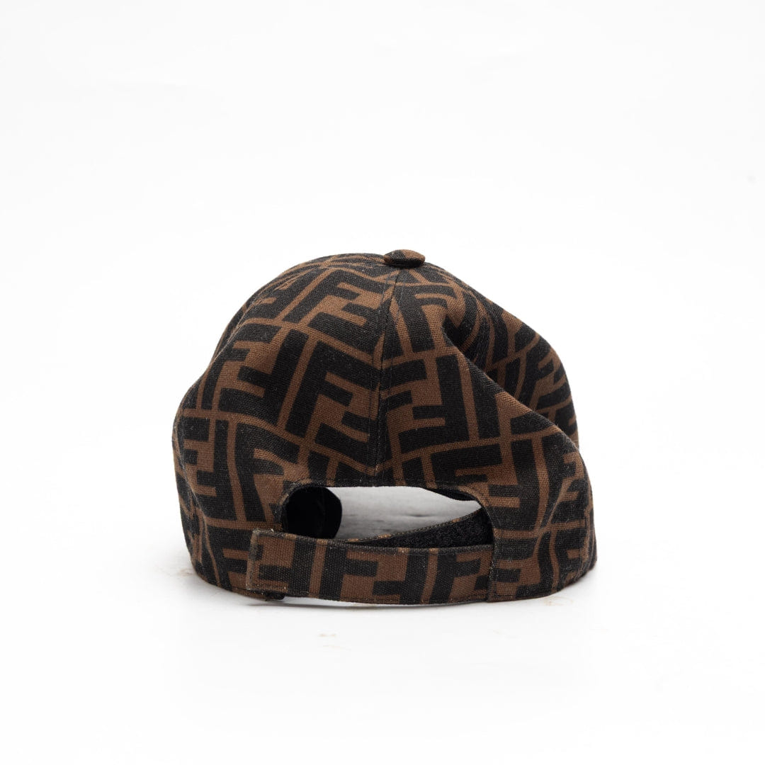 Fendi Brown Zucca Canvas Baseball Cap