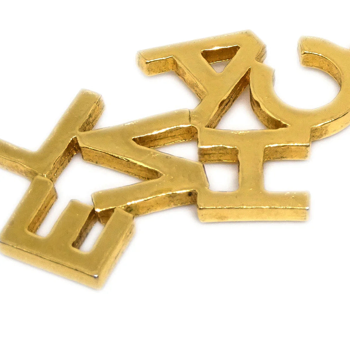 Chanel Gold Dangle Earrings Clip - On