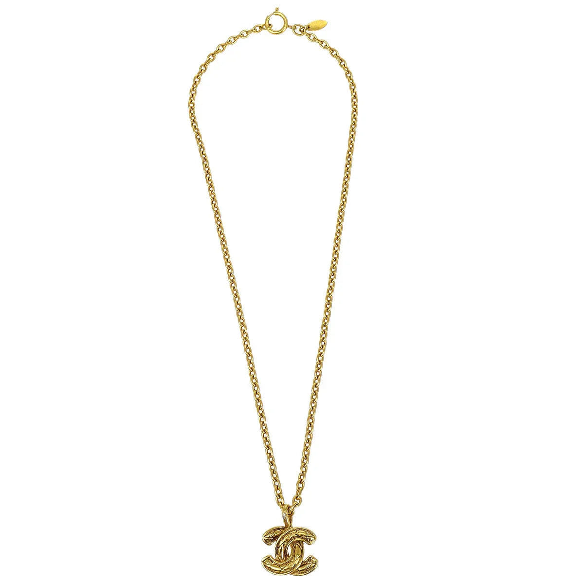 Chanel Quilted CC Chain Necklace 3858