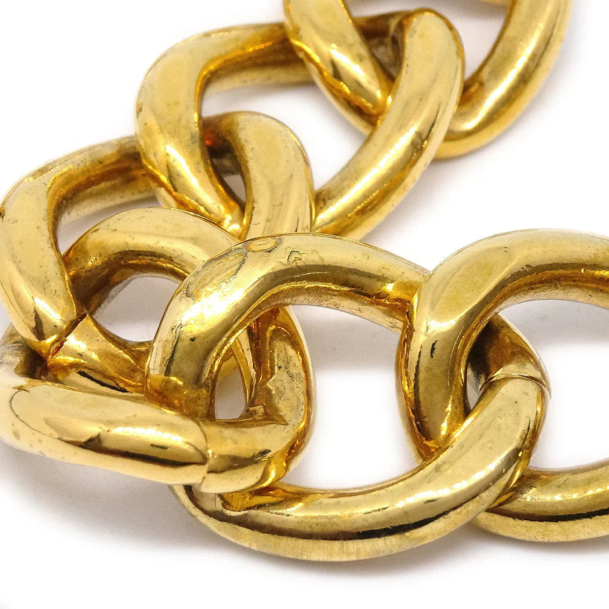 Chanel 1995 Turnlock Gold Chain Bracelet