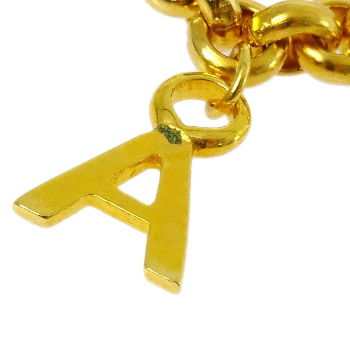 Chanel Turnlock Gold Chain Bracelet 96P