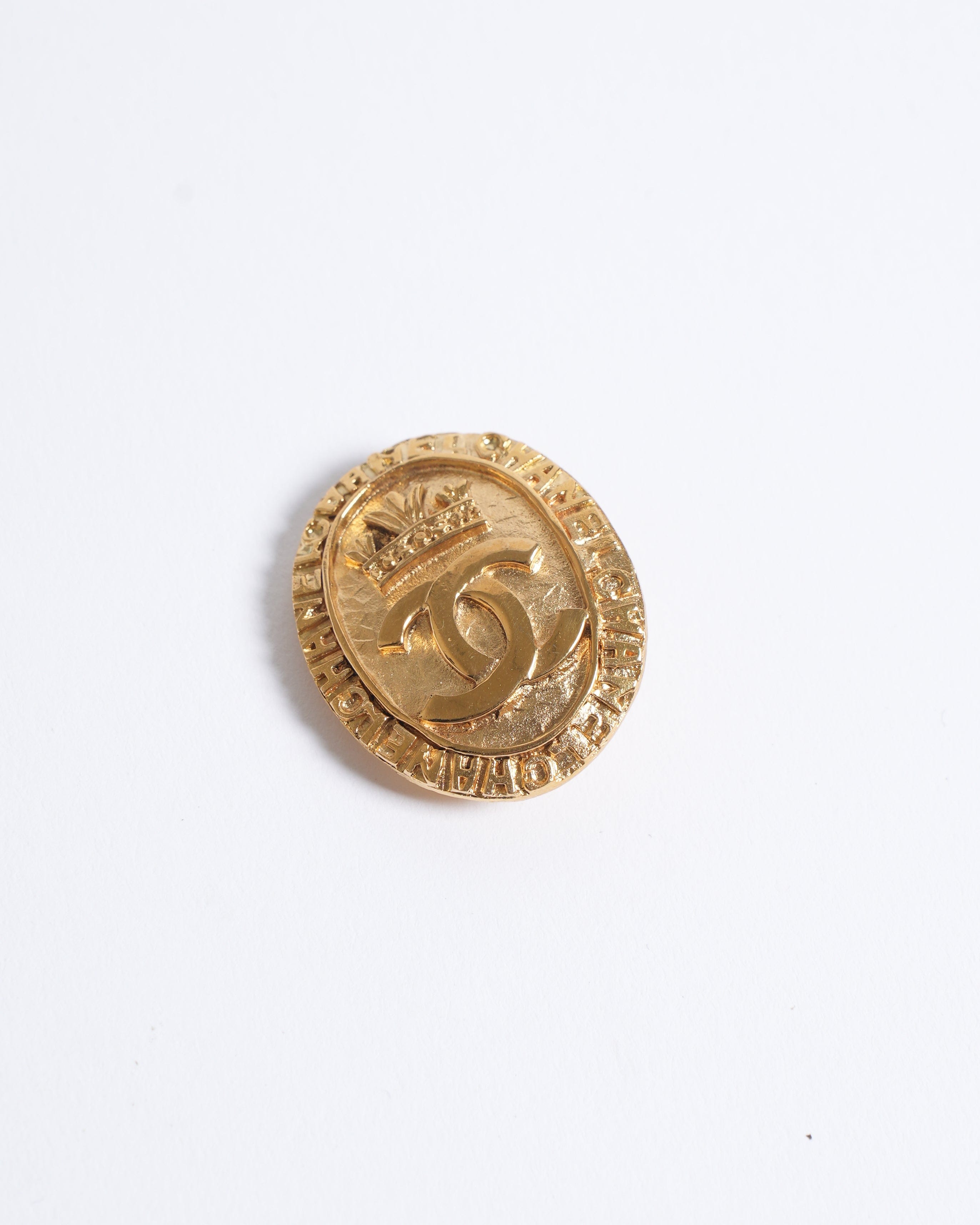 Chanel Vintage Chanel Oval Earrings Made In France