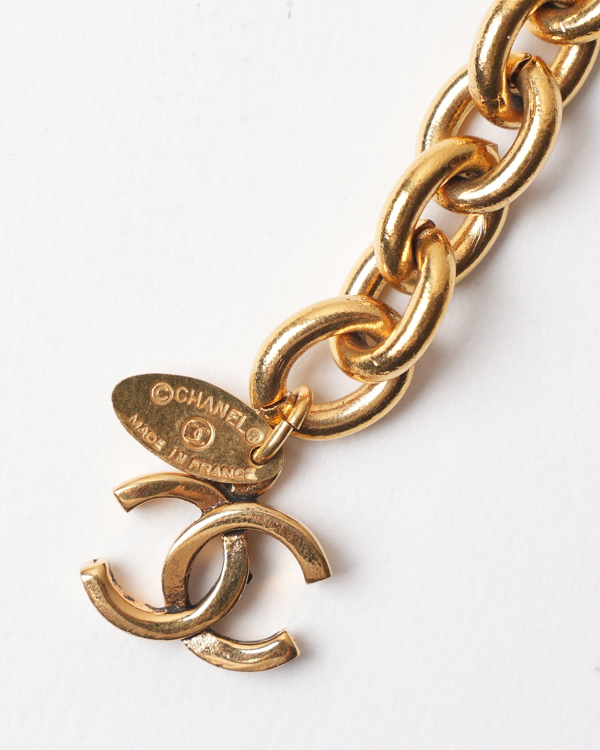 Chanel Vintage Chanel Gold Plated Bracelet