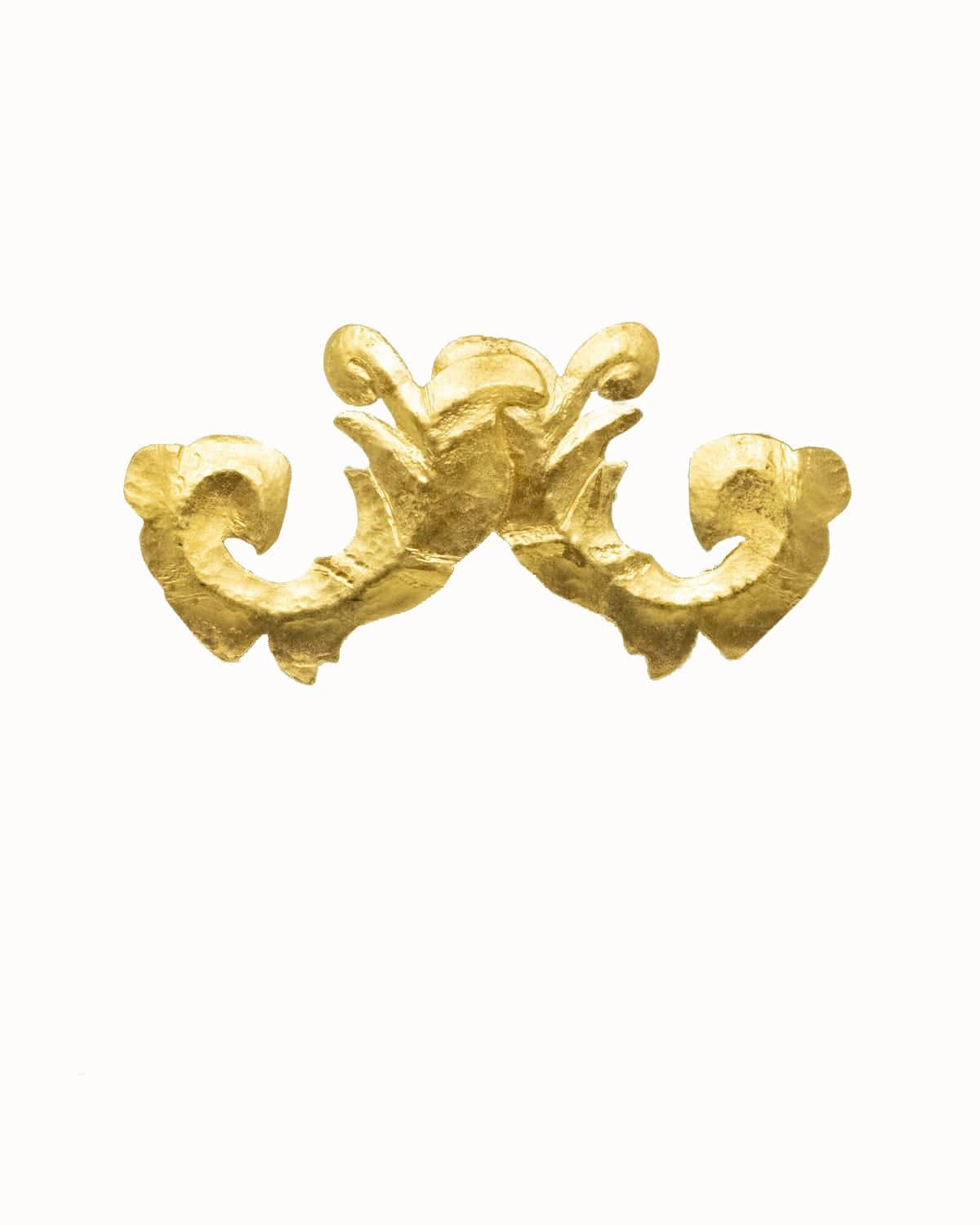 Chanel Large Antheus Leaf Scroll Brooch 1993 Matte Finish