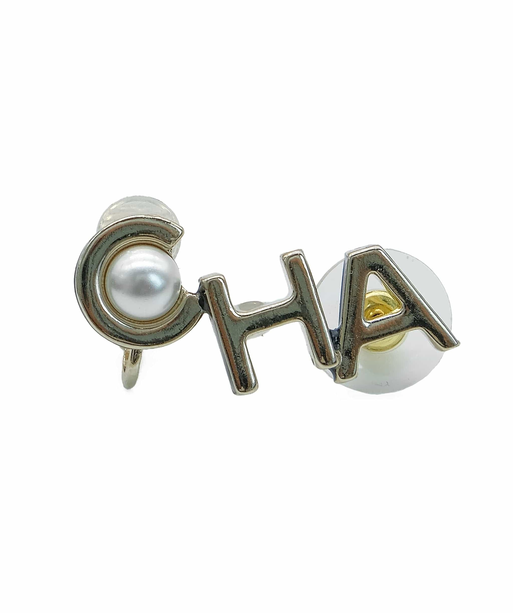 Chanel Logo Pearl Earrings RJL1943