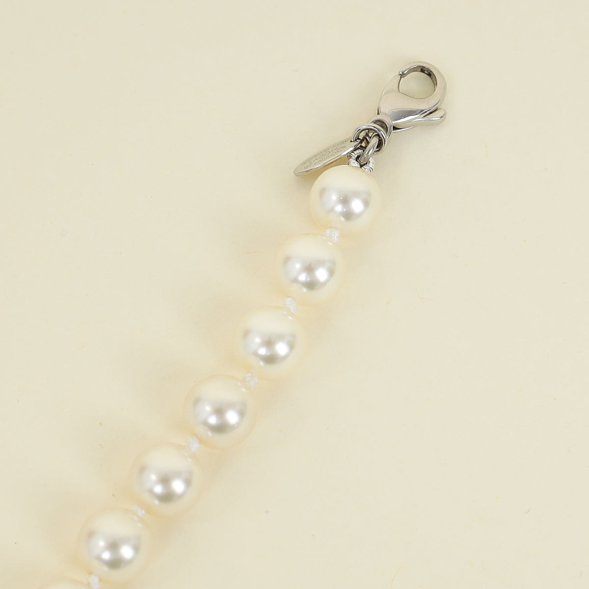 Chanel Ivory CC Pearl Long Necklace