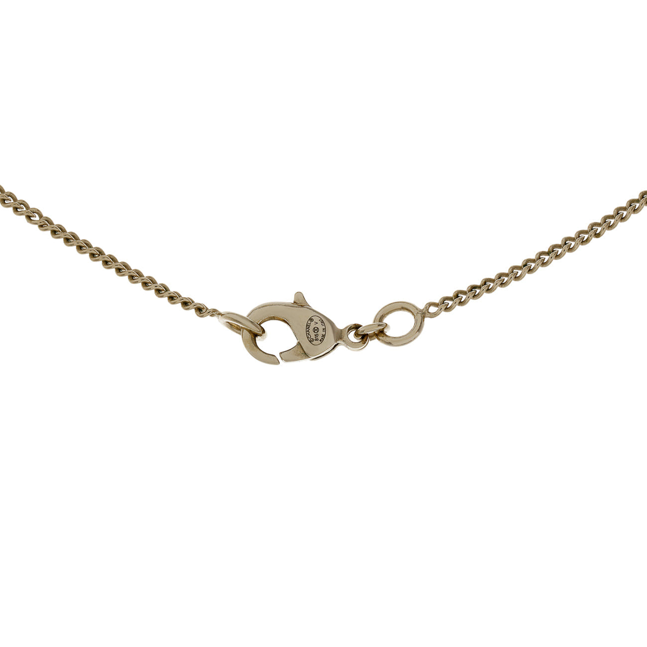 Chanel Pearl Crystal CC Pendant Necklace