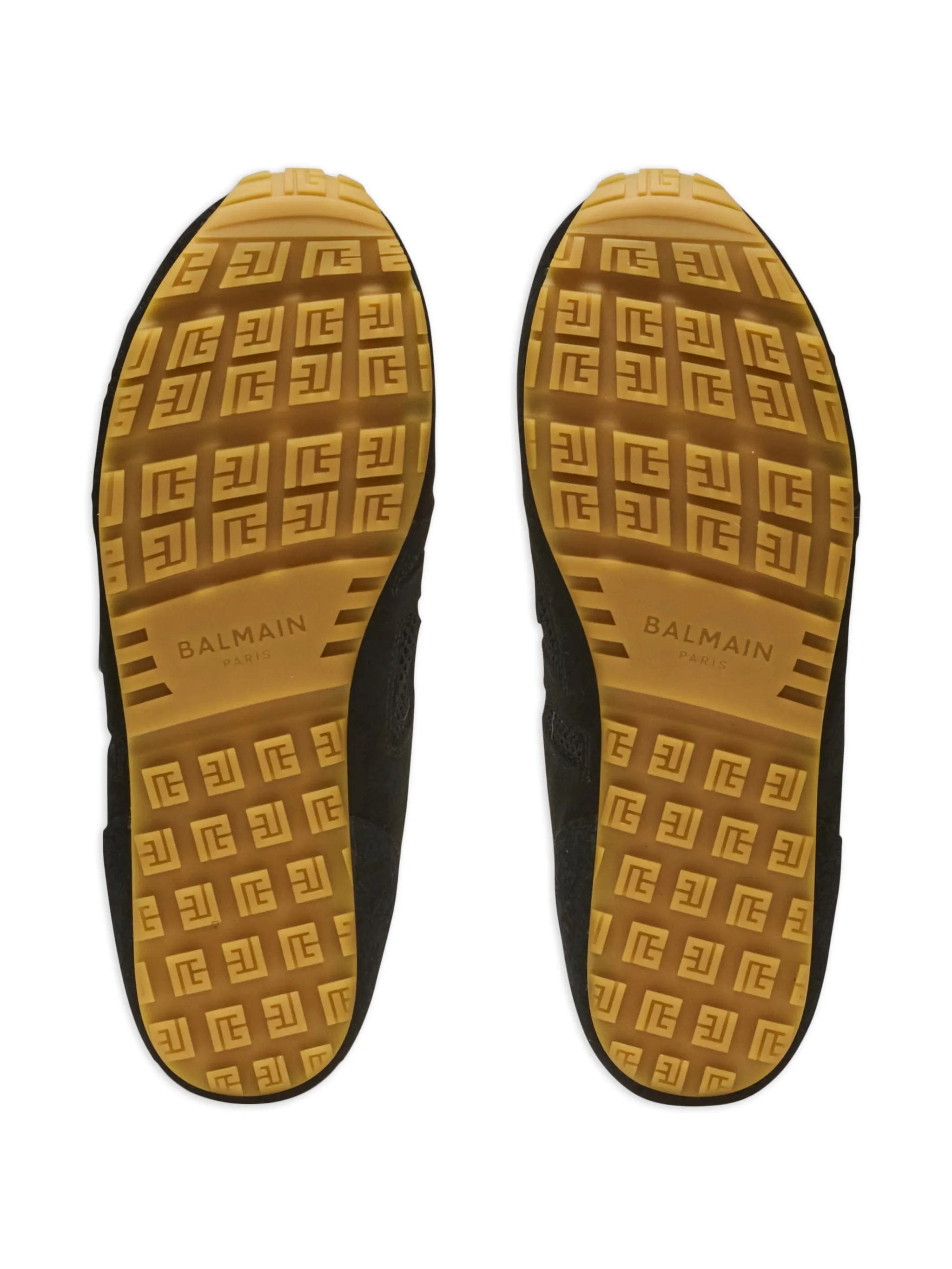 Balmain Racer 45 trainers in calfskin, suede and nylon