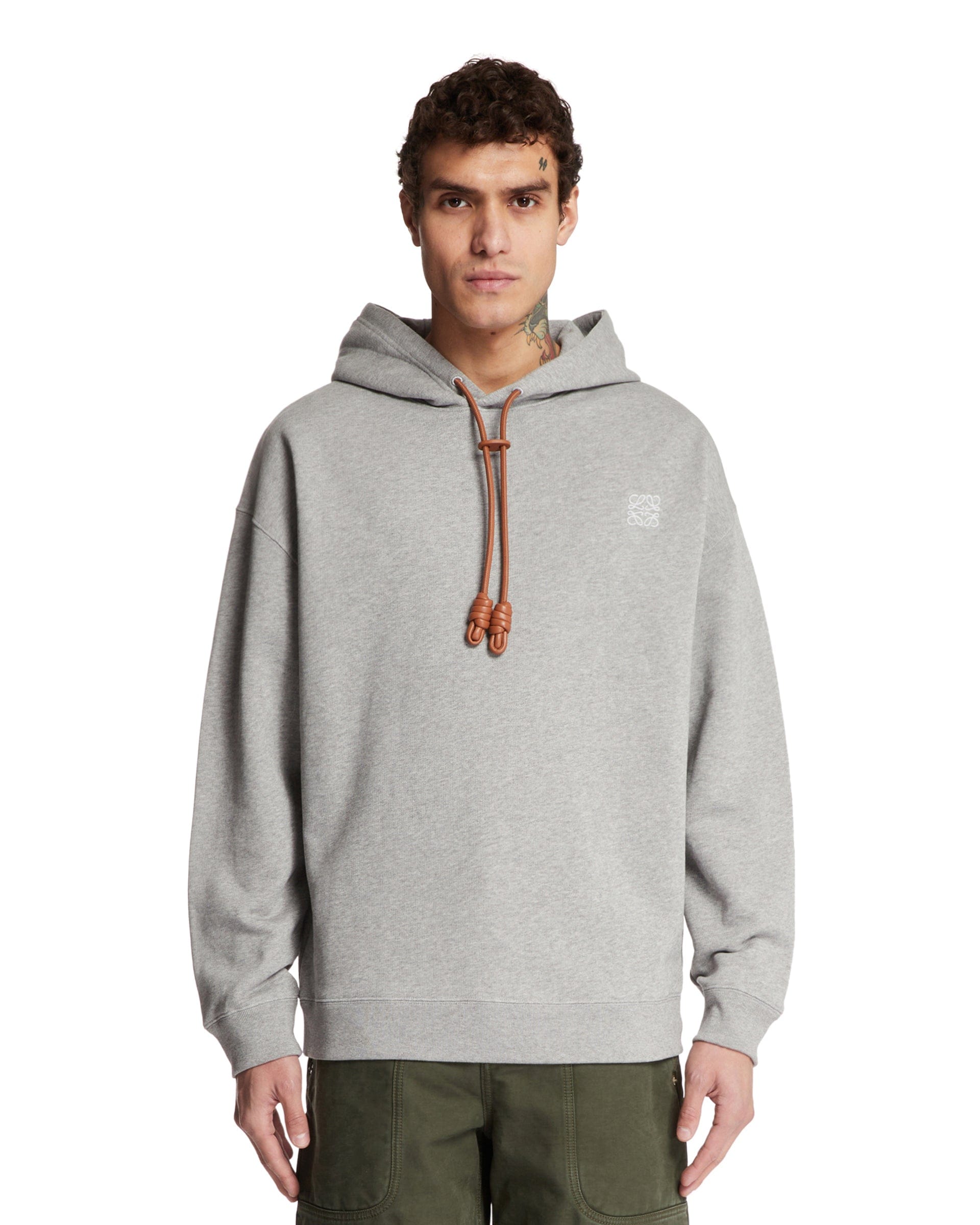 Loewe Felpa Con Cappuccio Grigia