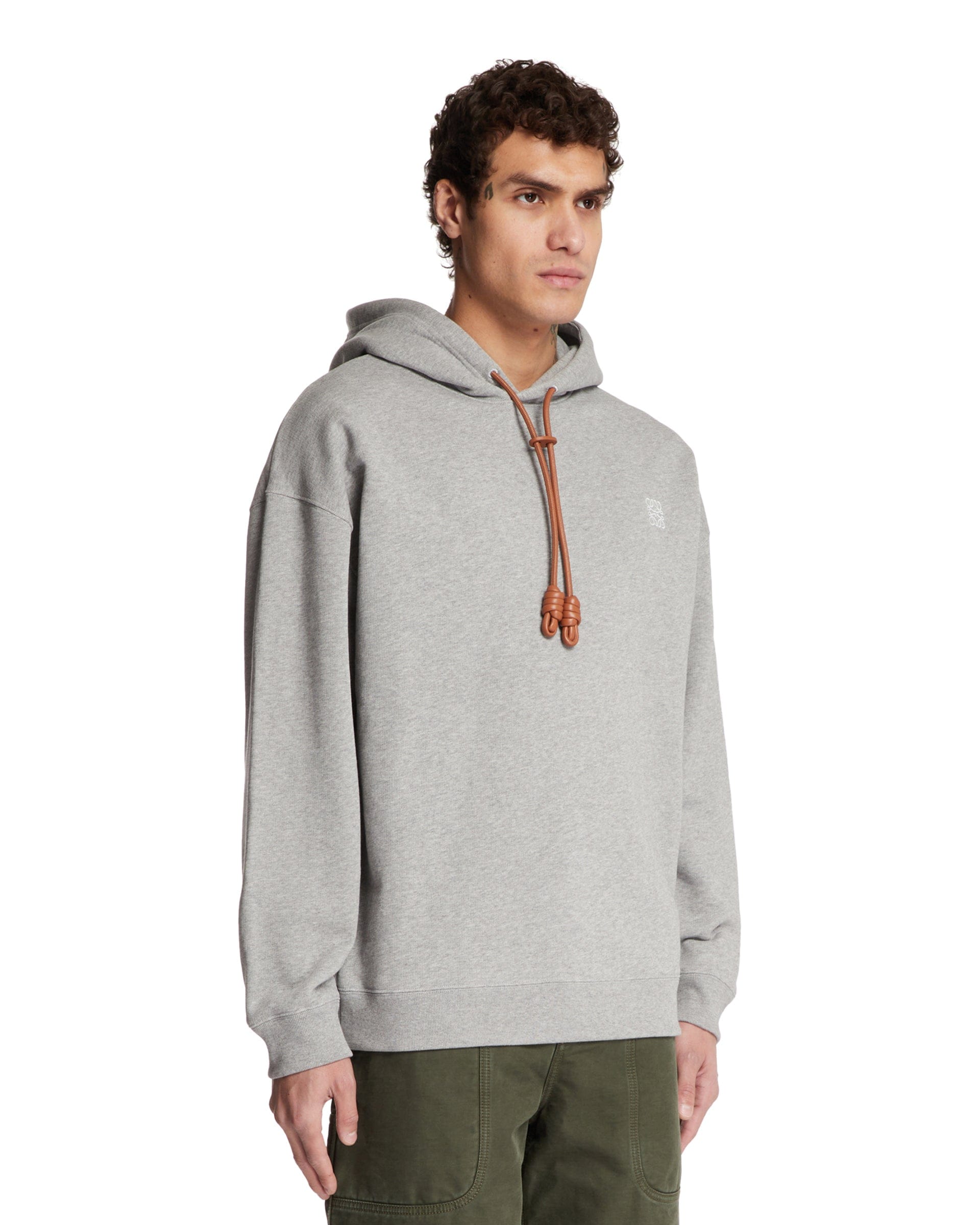 Loewe Felpa Con Cappuccio Grigia