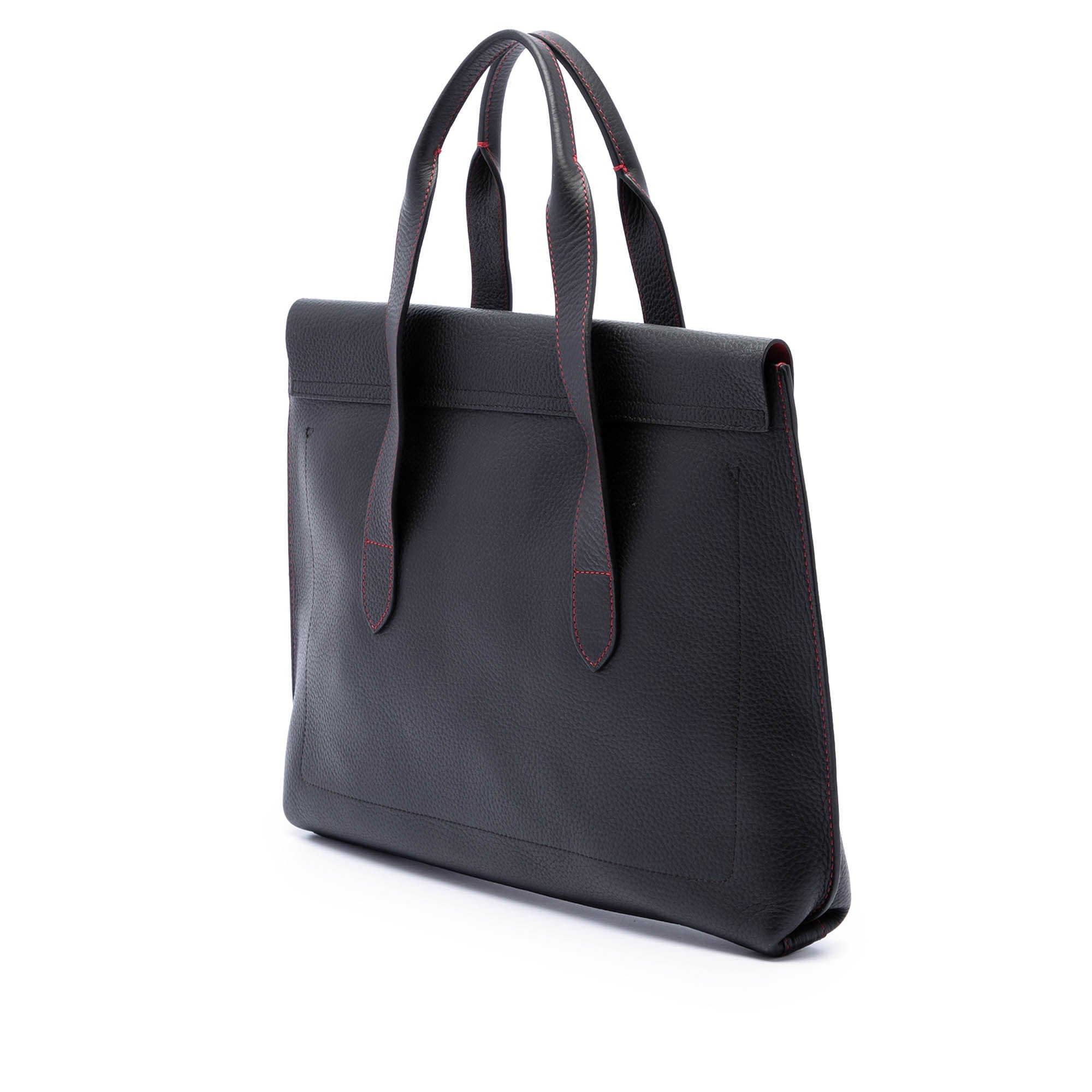 Loewe Grained Calfskin Anagram Briefcase