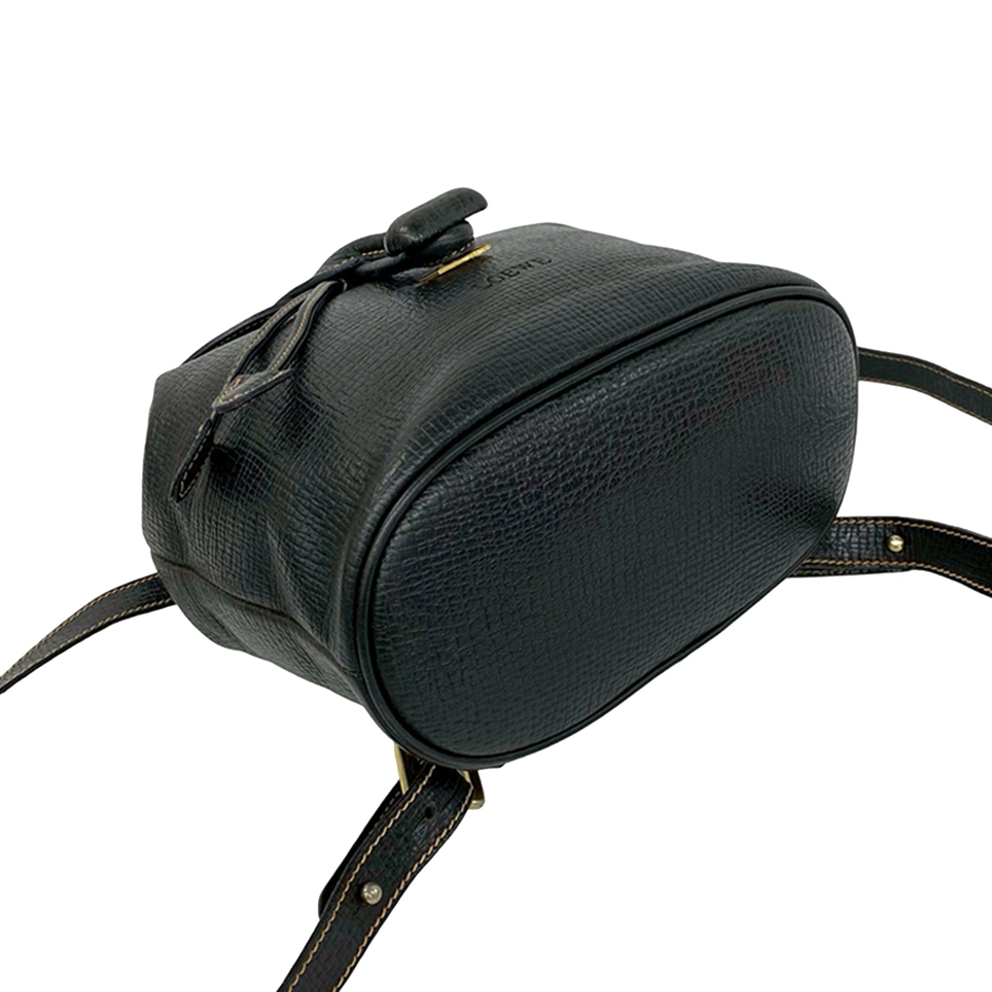 Loewe Textured Leather Toggle Flap Backpack