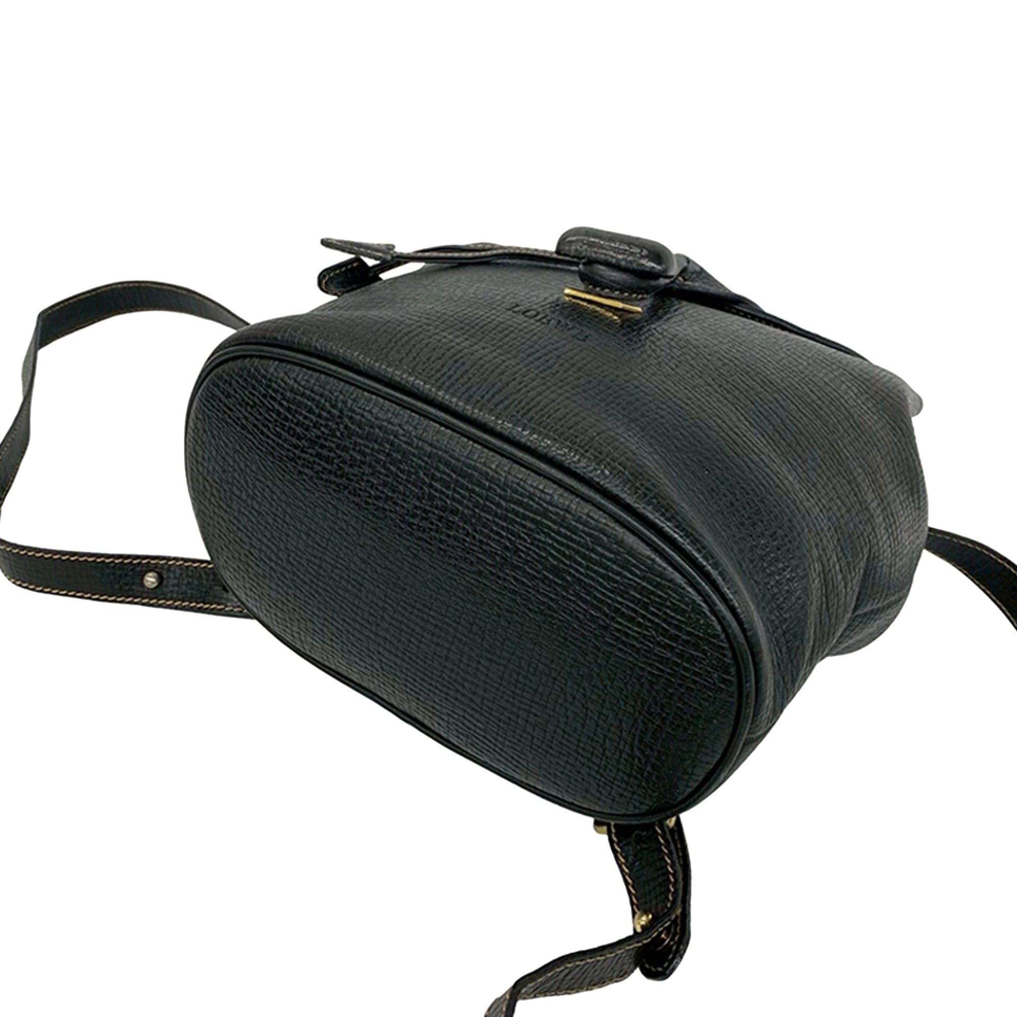 Loewe Textured Leather Toggle Flap Backpack