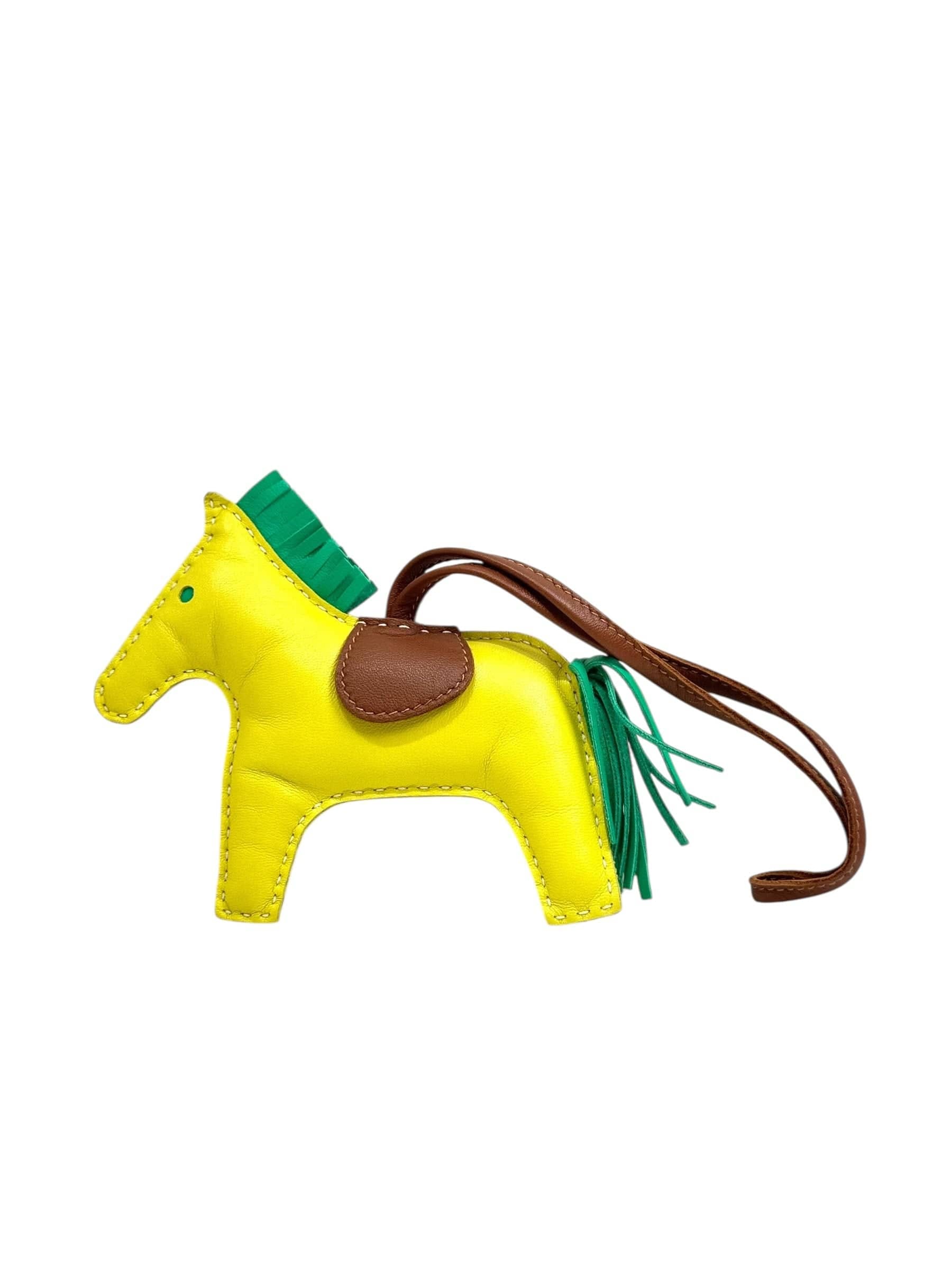 Hermes 21. Hermes Rodeo MM Lime/Brown/Green