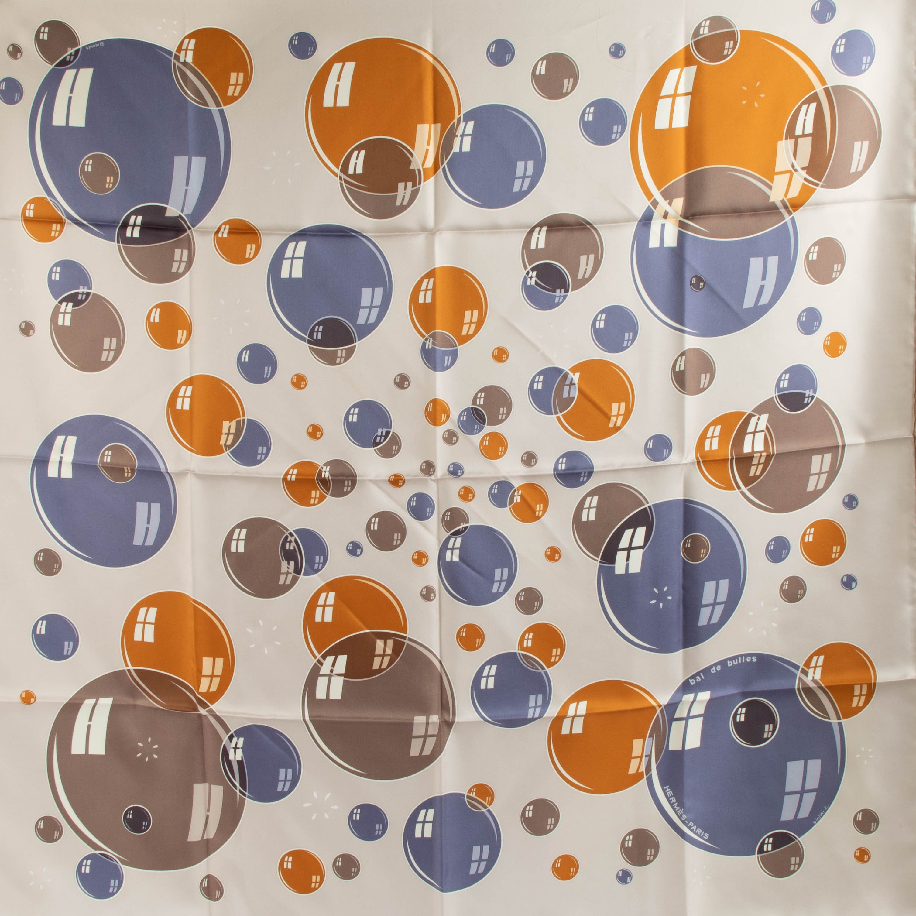 Hermes Carré de Soie 90 Bal de Bulles