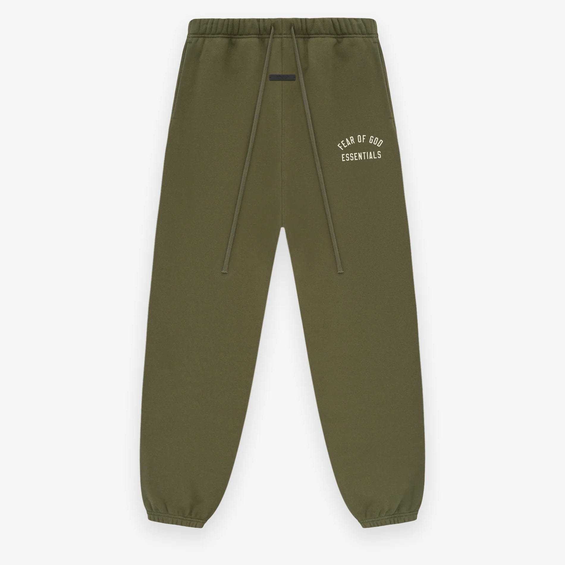 Fear of God Essentials Cuffed Fleece Sweatpants (FW24) Military