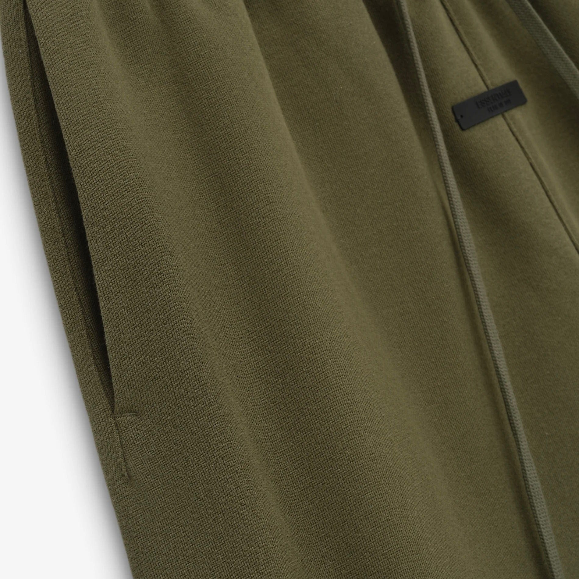 Fear of God Essentials Cuffed Fleece Sweatpants (FW24) Military
