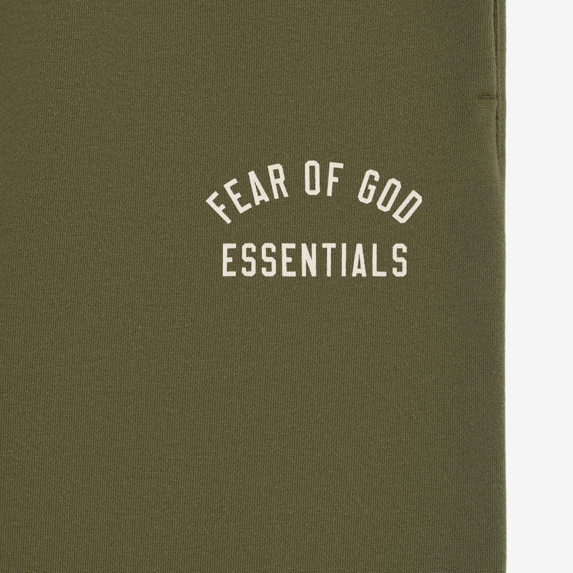 Fear of God Essentials Cuffed Fleece Sweatpants (FW24) Military