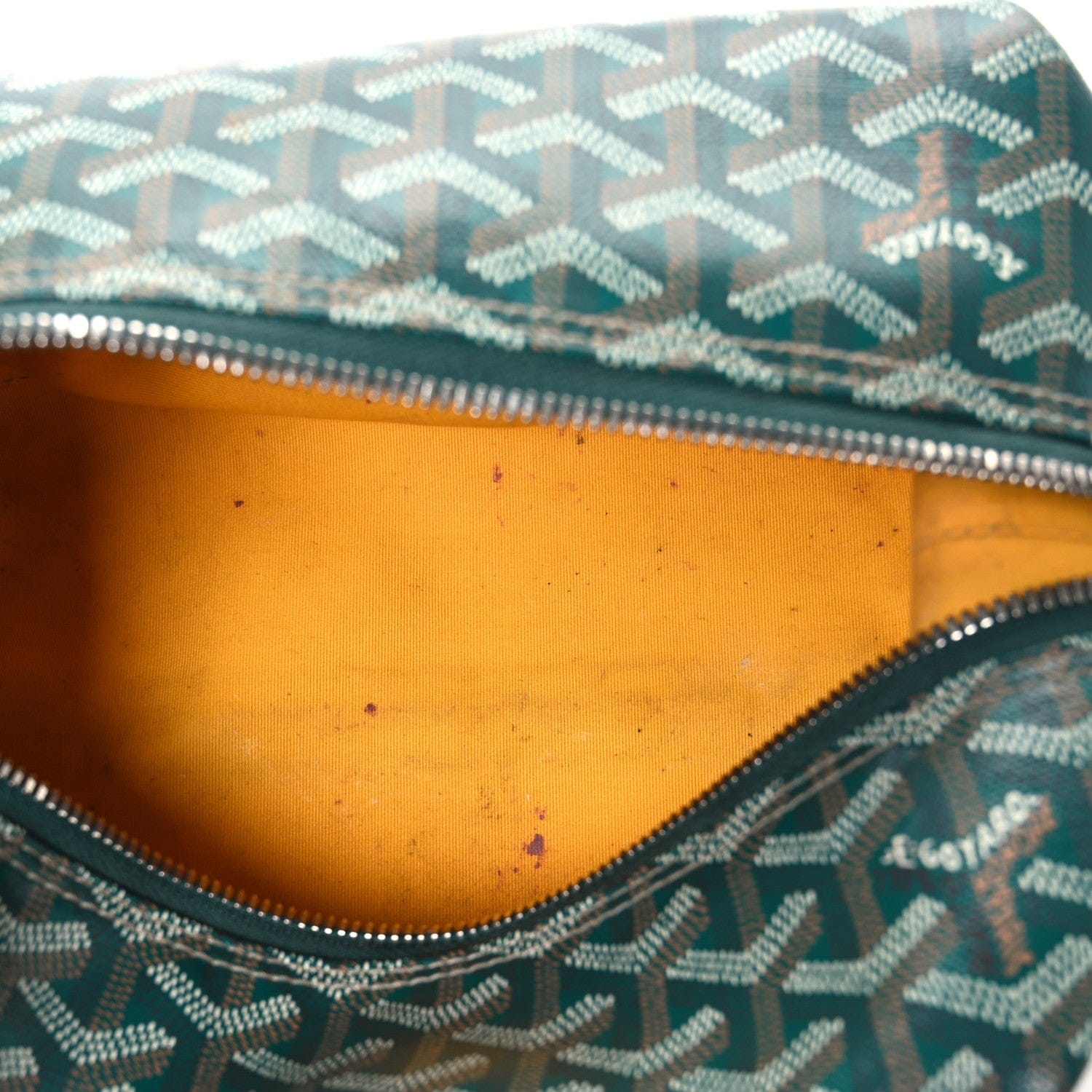 Goyardine Boeing 25 Trousse de Toilette Green