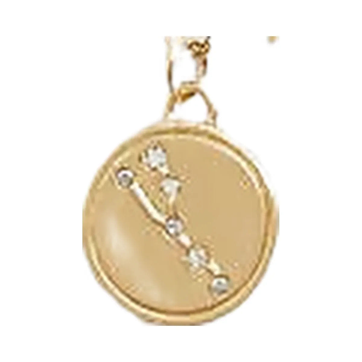 Coach Taurus Coin Pendant Necklace Gold