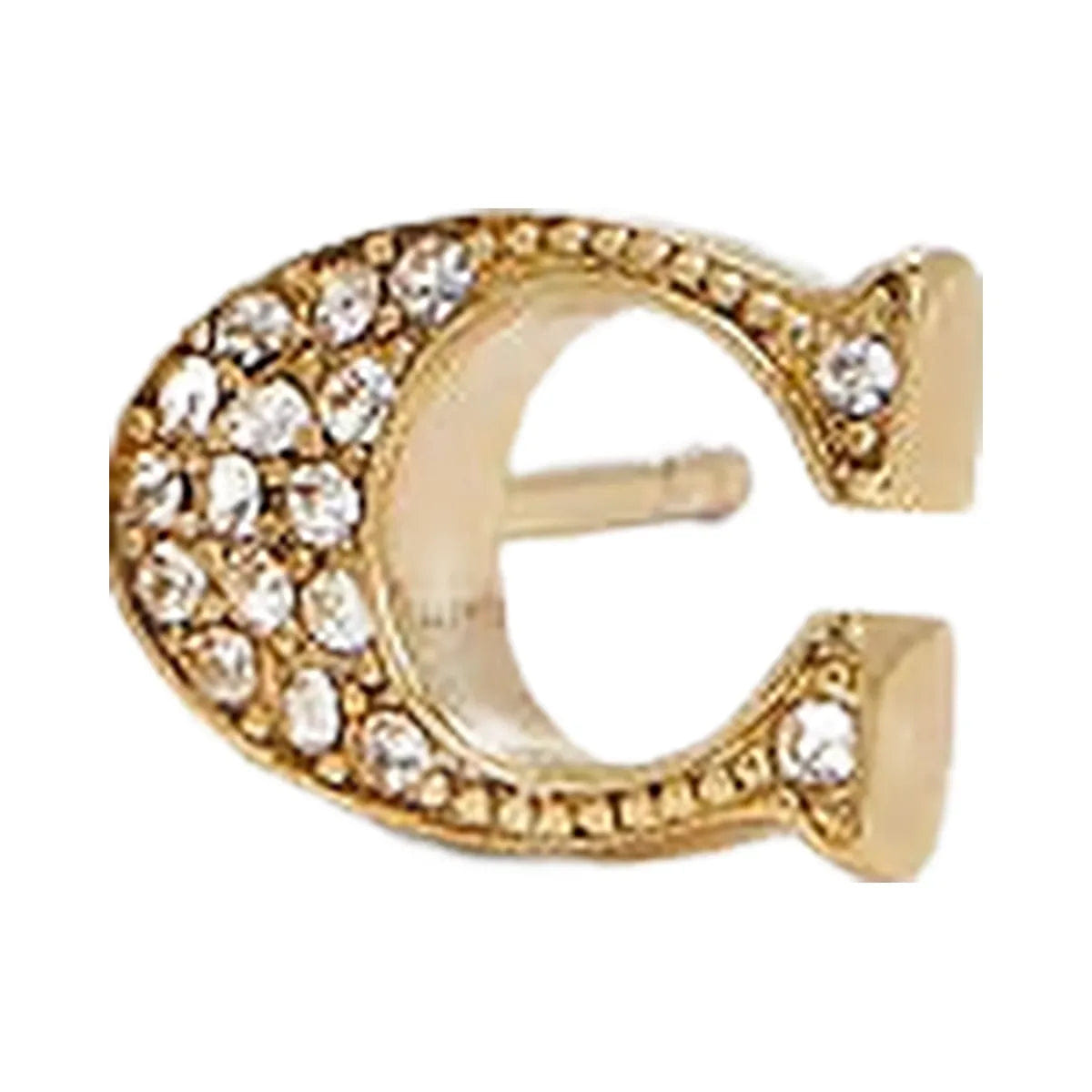 Coach Signature Stud Earrings Gold