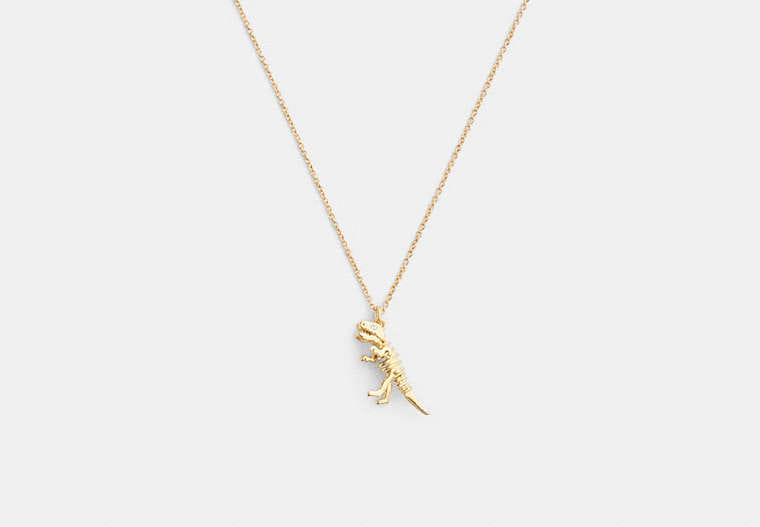 Coach Skeletal Rexy Pendant Necklace