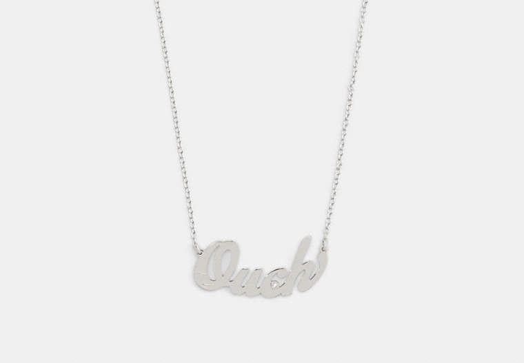 Coach Ouch Nameplate Necklace
