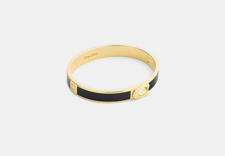 Coach C Hinged Bangle