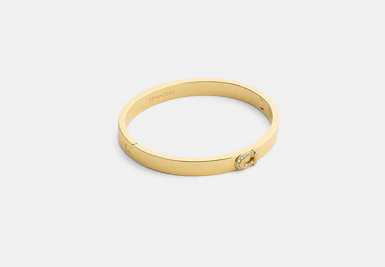 Coach Pavé C Hinged Bangle