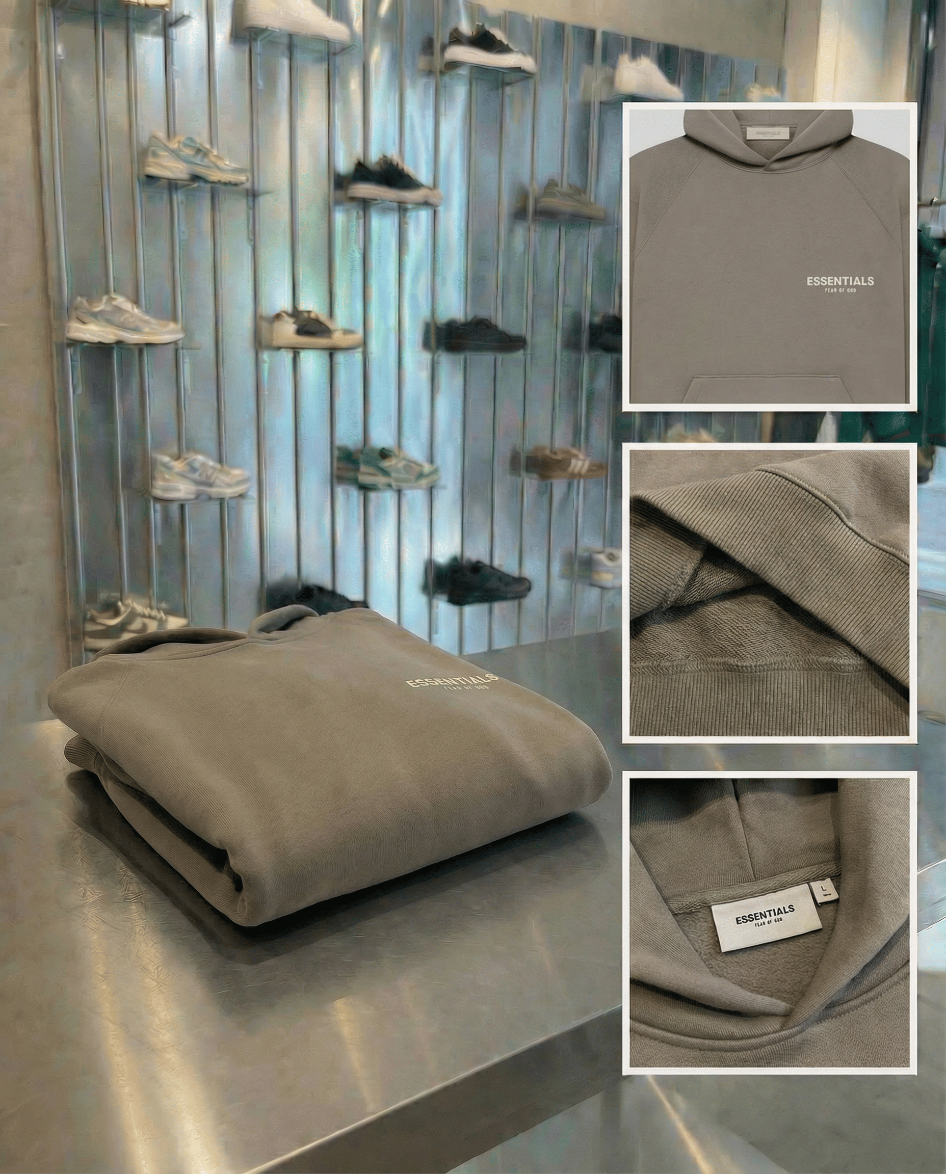 Fear of God Essentials DESERT TAUPE HOODIE