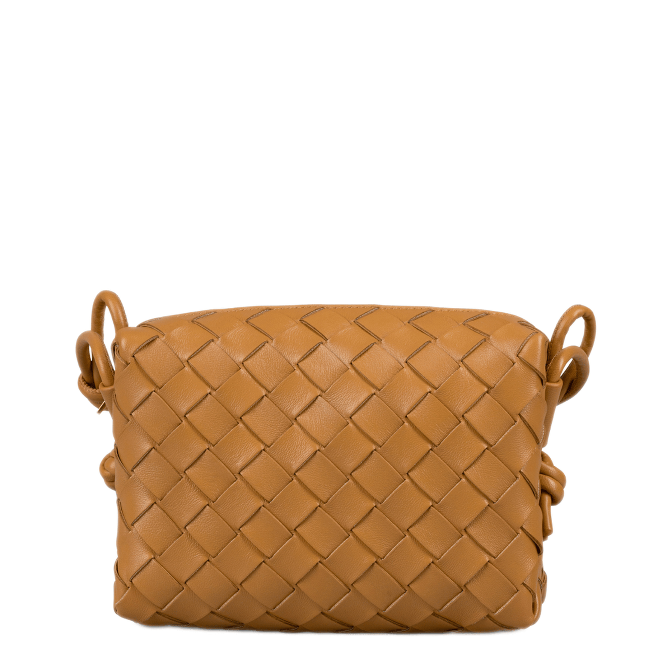 Bottega Veneta Loop Mini Lambskin Camera Bag - Brown